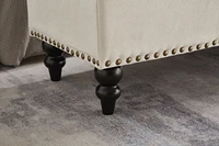 59" Bed Bench Ottoman with Storage Fabric