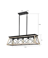 Streamdale Furniture 5-Light Farmhouse Chandeliers For Dining Room(No Bulbs