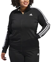 adidas Women's 3-Stripe Tricot Track Jacket, Xs-4X