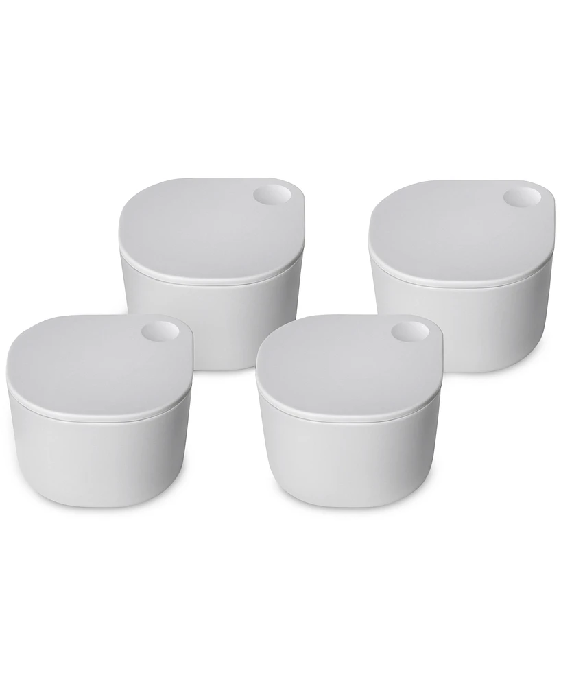 Caraway 4-Pc. Dot Glass Nonstick Ramekins & Lids Set