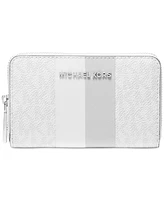 Michael Michael Kors Jet Set Logo Small Zip Around Card Case