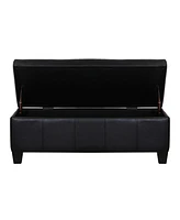 WestinTrends 42" Storage Ottoman Bench for Living Room Bedroom