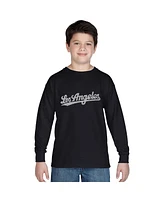 La Pop Art Boys Word Long Sleeve - Los Angeles Neighborhoods