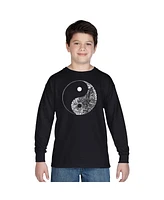 La Pop Art Boys Word Long Sleeve - Yin Yang