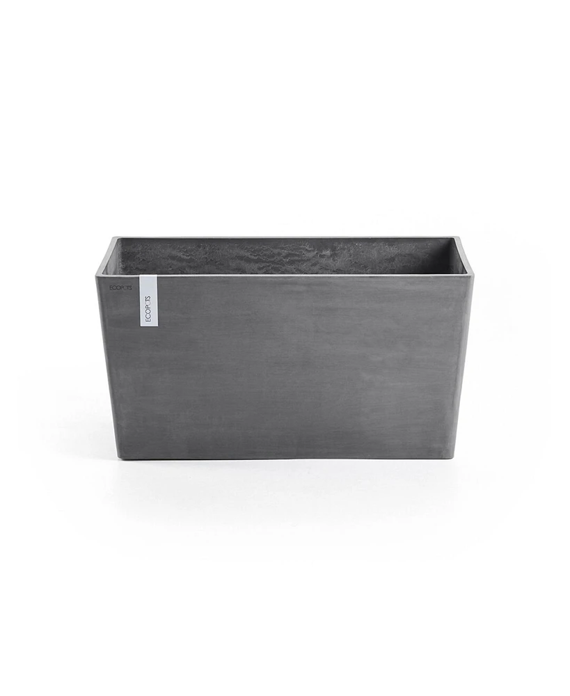 Ecopots Paris Durable Modern Plastic Rectangular Planter, 31.5in