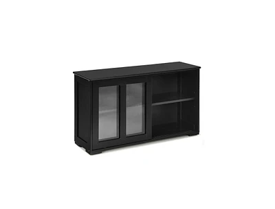 Slickblue Sideboard Buffet Cupboard Storage Cabinet with Sliding Door
