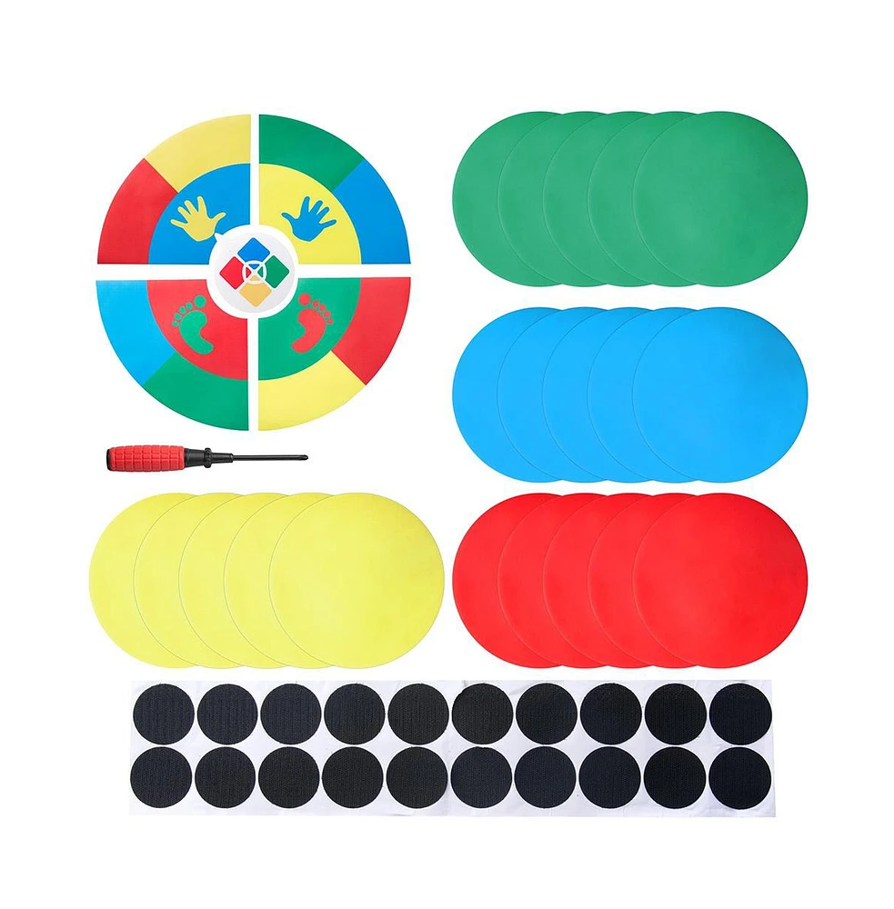 Yescom WinSpin Twister Game Template Body Twister Moves Board Sport Kids Adult Age 5