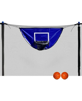 Botabee Trampoline Basketball Hoop with Enclosure and Mini Basketballs