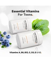 Codeage Teen s Daily Multivitamin Supplement, 25+ Vitamins & Minerals for Teenage Boys & Girls, Organic Whole Foods Vitamins for Teenagers, Vitamin A,