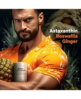 Codeage Multi Collagen Protein + Joint Blend Supplement, Hyaluronic Acid, Bromelain, Turmeric, Ginger, Boswellia, Astaxanthin
