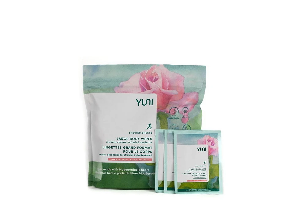 Yuni Beauty Yuni Shower Sheets 30 Ct Rose Cucumber