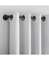 Tresello Tonal Texture Draft Shield Fleece Insulated 100% Blackout Grommet Curtain Panel