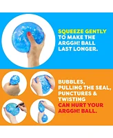 Power Your Fun Arggh Glitter Stress Ball for Adults and Kids - Blue