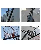 60 inch Portable Basketball Hoop System, 8 - 10 feet Adjustable Height