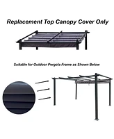 Simplie Fun 13x10FT Outdoor Pergola Canopy Replacement Fabric