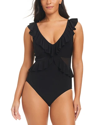 Beyond Control Women's Ruffled One-Piece Swimsuit
