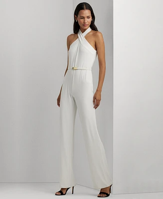 Lauren Ralph Lauren Women's Wide-Leg Halter Jumpsuit