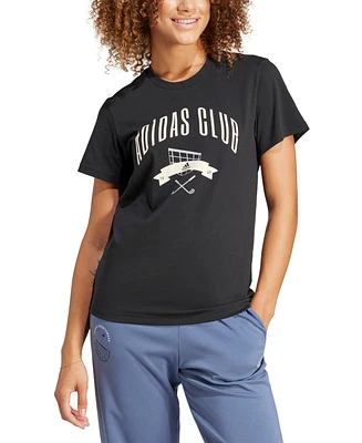 adidas Women's Brand Love Graphic-Print Cotton T-Shirt