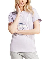 adidas Women's Brand Love Graphic-Print Cotton T-Shirt