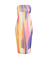 City Chic Women's Indie Print Dress