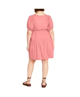 City Chic Women's Cassie Plain Dress