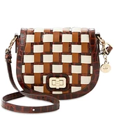 Brahmin Briar Pecan Edgewater Mini Leather Crossbody