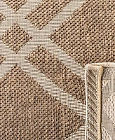 Safavieh Courtyard CY6923 and Bone 7'10" x 7'10" Sisal Weave Square Outdoor Area Rug