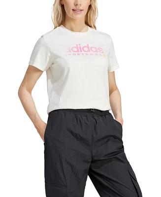 adidas Women's The Soft Side Linear Logo T-Shirt