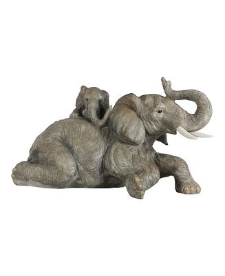 Fc Design 8.50"W Elephant with Cub Figurine Decoration Home Decor Perfect Gift for House Warming, Holidays and Birthdays
