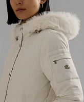 Lauren Ralph Lauren Women's Faux-Fur Hooded Puffer Coat