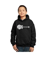 La Pop Art Boys Word Hooded Sweatshirt - All You Need Is Love