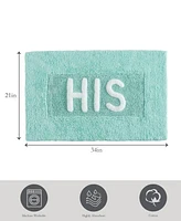 Jean Pierre His Cotton Bath Rug, 21" x 34"