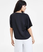 Bar Iii Women's V-Neck Dolman-Sleeve Top, Created for Macy's