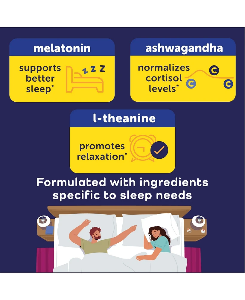 Calmable Stress Relief Aid Plus Sleep Support Capsules - Stress Relief - De-Stress, Relax and Sleep Better - 60 Capsules