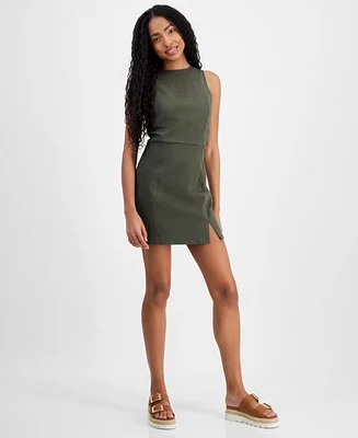 Tinseltown Juniors' Racer Sleeveless Slit-Hem Dress