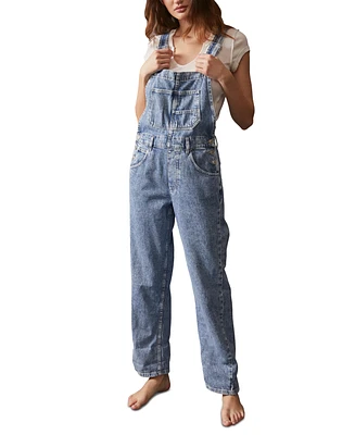 Free People Ziggy Cotton Denim Overalls