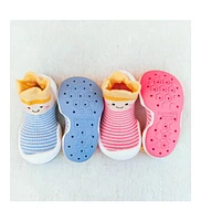 Komuello Infant Girl Breathable Washable Non-Slip Sock Shoes Crown Princess