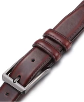 Gallery Seven Men's T-Back Traditional Leather Belt Pack of 2