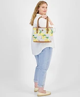 Giani Bernini Lemon Print Saffiano Tote, Created for Macy's