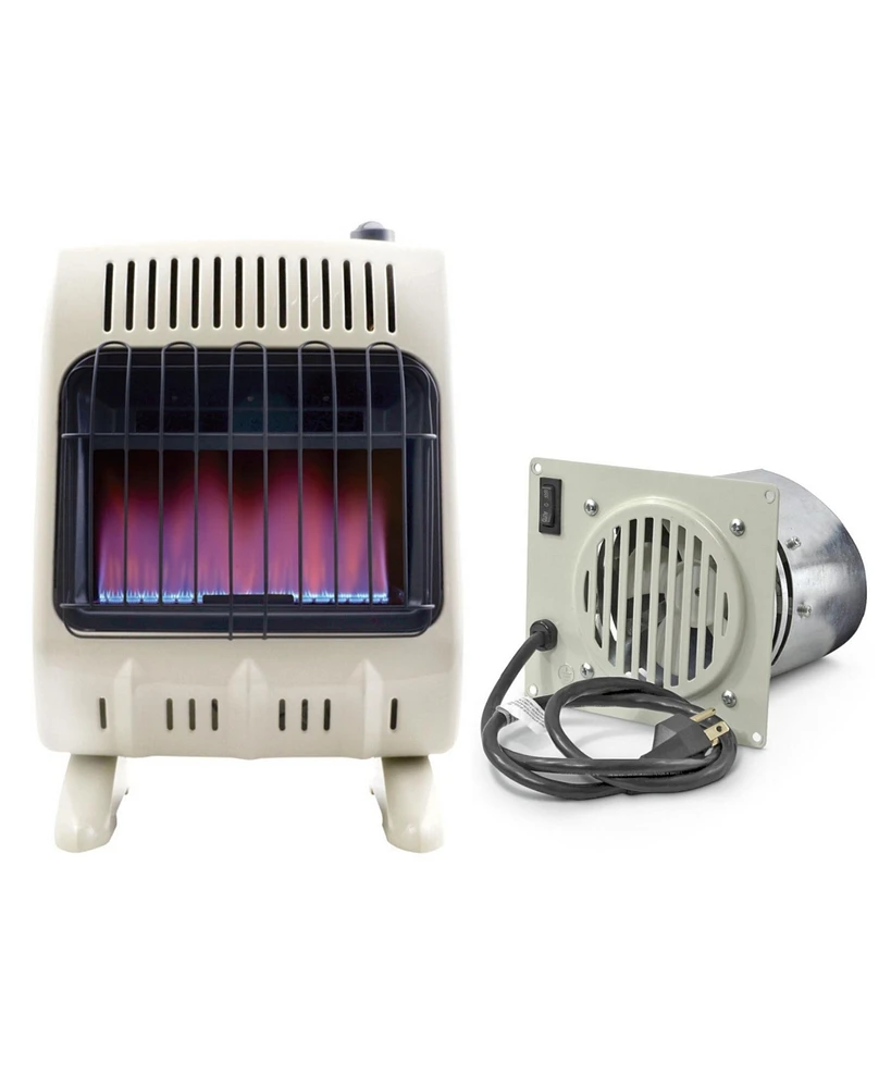 Mr. Heater Vent Free Blower Fan Kit and Blue Flame Natural Gas Heater