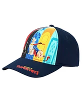 Dc Comics Boys Dc League of Super Pets Character Panels Navy Youth Snapback Hat