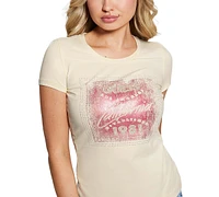 Guess Women's Crewneck Logo Short-Sleeve T-Shirt