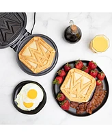 Uncanny Brands Championship Belt Waffle Maker- Start Your Breakfast Like A Champion