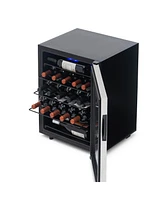 Newair Freestanding Bottle Compressor Wine Fridge in Stainless Steel