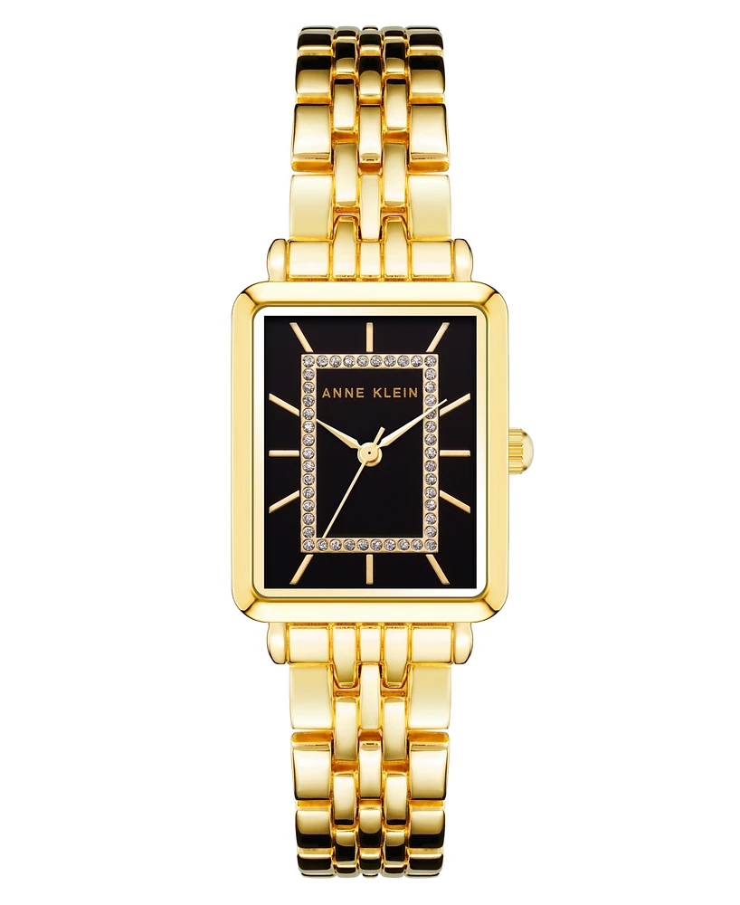 Anne Klein Women's Quartz Gold-Tone Alloy Bracelet Watch, 24mm