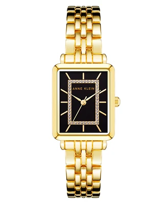 Anne Klein Women's Quartz Gold-Tone Alloy Bracelet Watch, 24mm