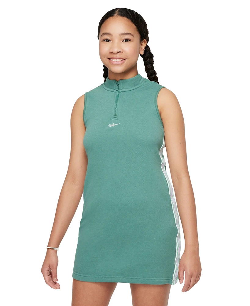 Nike Big Girls Sportswear Mock-Neck Sleeveless Dress