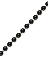 Onyx Bead Bracelet (8mm) in 10k Gold