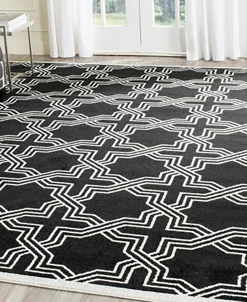 Safavieh Amherst AMT413 Anthracite and Ivory 9' x 12' Area Rug