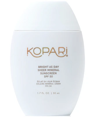 Kopari Beauty Bright As Day Sheer Mineral Sunscreen Spf 50, 1.7 oz.
